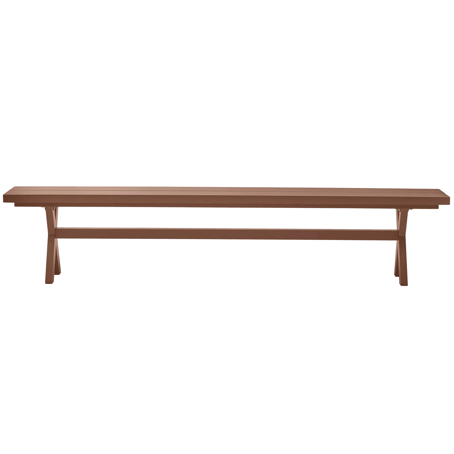 DELTA PICKNICK GARDEN BENCH ALUMINIUM TERRA 220x35CM - PARIS14A.RO