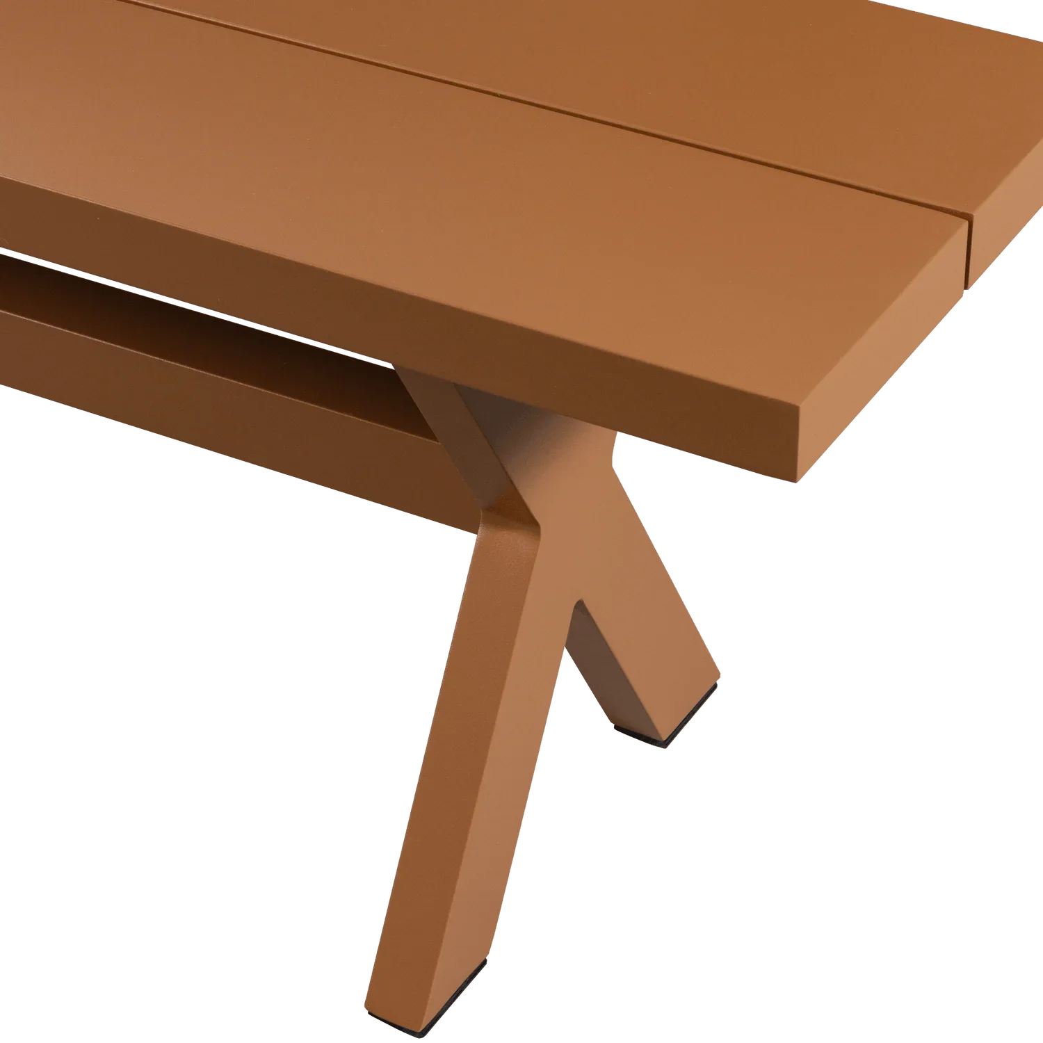 DELTA PICKNICK GARDEN BENCH ALUMINIUM TERRA 220x35CM - PARIS14A.RO