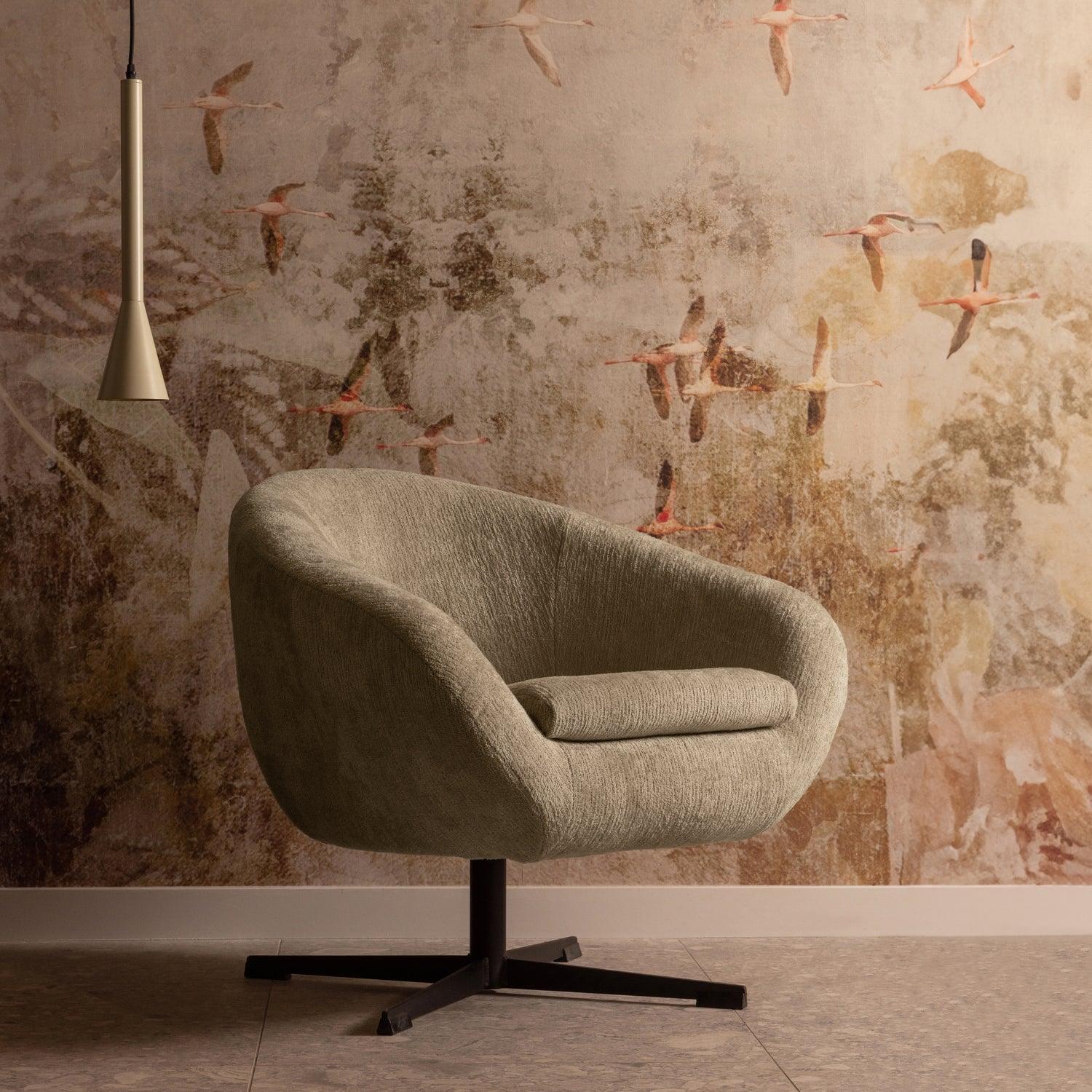 DESERT SWIVEL ARMCHAIR PISTACHIO - PARIS14A.RO