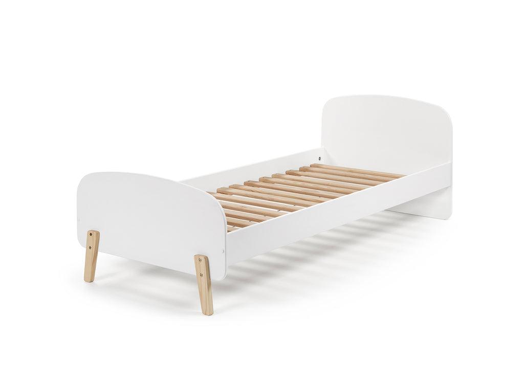 Deze KIDDY combinatie in wit bestaat uit een bed (90x200) met bijhorend nachtkastje en kommode. - PARIS14A.RO