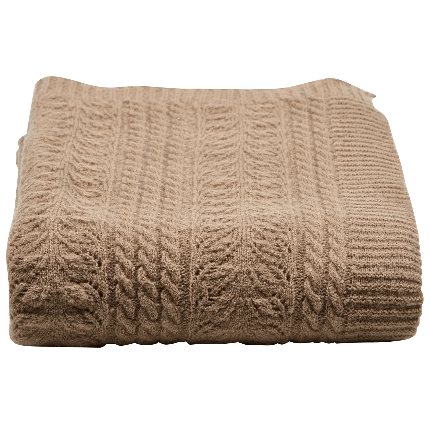 DIJK KNITTED PLAID COTTON SAND 130x170CM - PARIS14A.RO