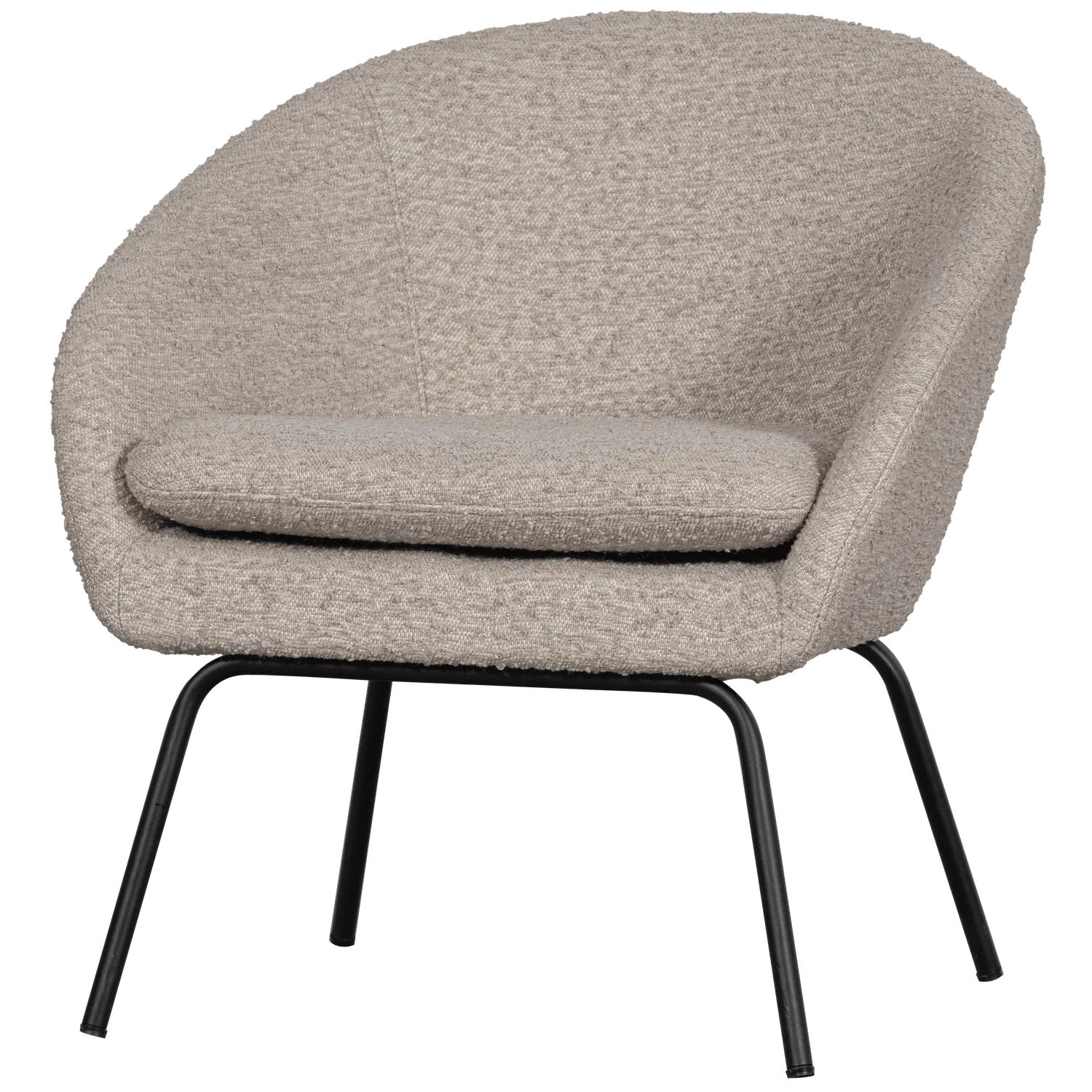 DITTE ARMCHAIR BOUCLÉ GREIGE - PARIS14A.RO