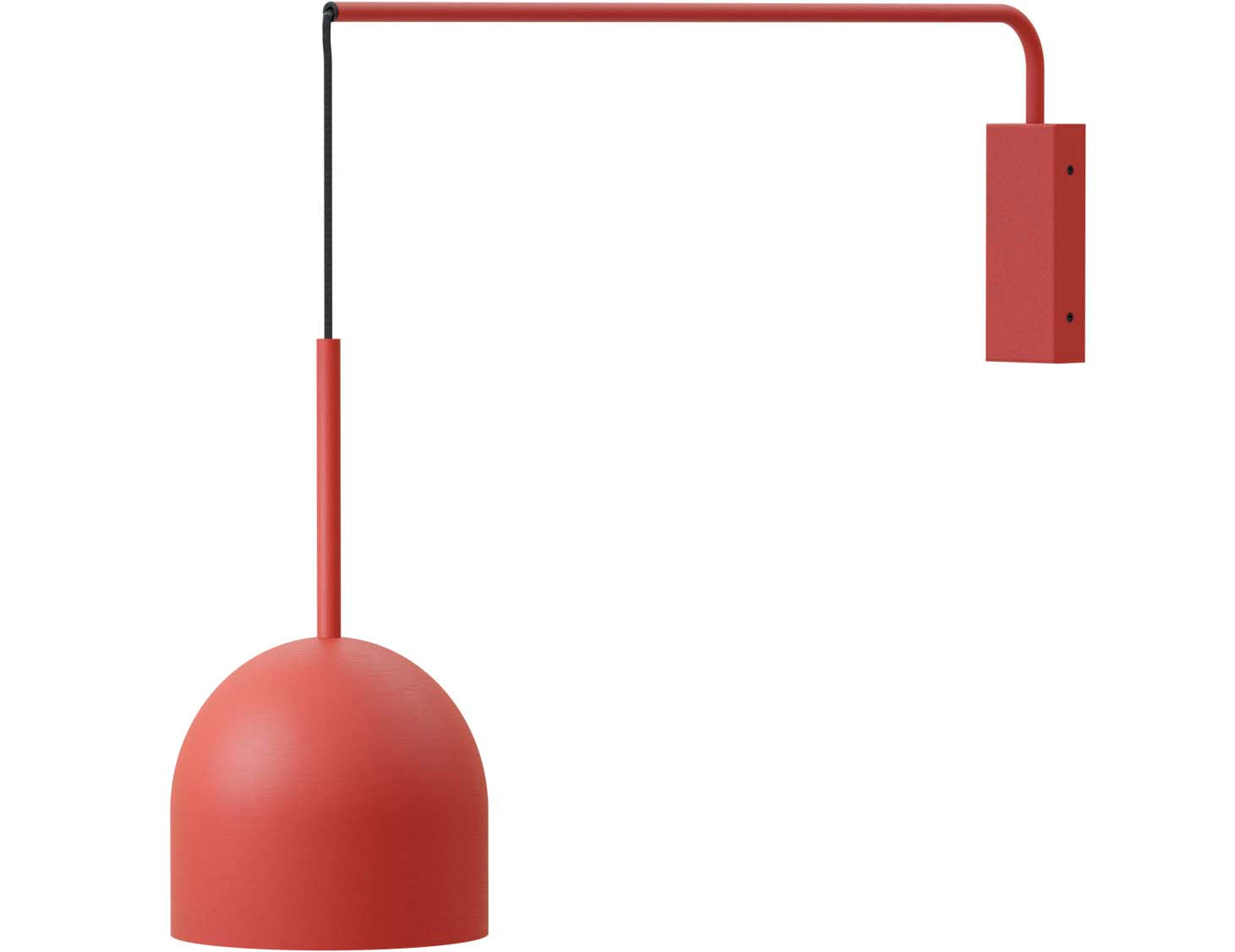 Robin aplică Rio Single Arm fier, cablu textil Terracotta E14, 16x64x46 cm