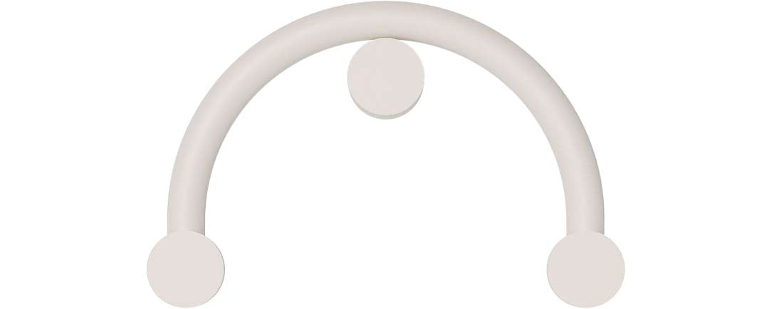 Robin aplică Rigoberta Indirect Curved fier, acrilic Alb mat 12.4W, 1840Lm, 3000K, 52x12x34 cm