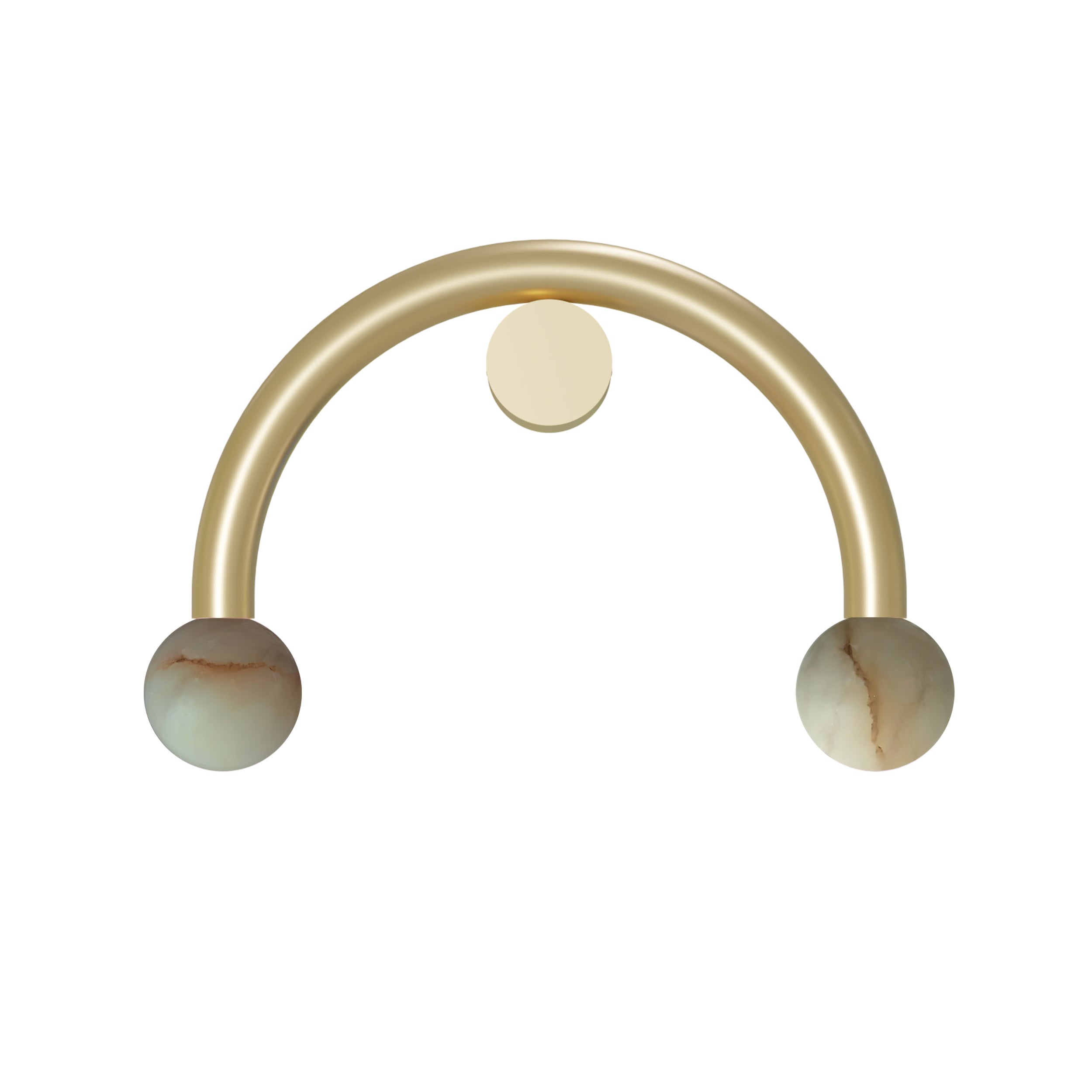 Robin aplică Rigoberta Direct Curved fier, alabastru Auriu, alabastru 2xG9, 50x9x32 cm