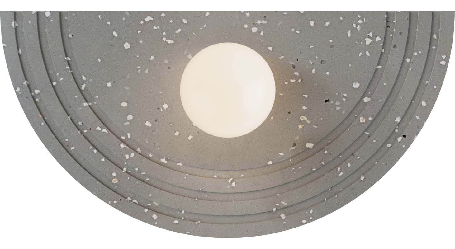 Robin aplică Regina fier, sticlă Terrazzo grey G9, 48x12x25 cm