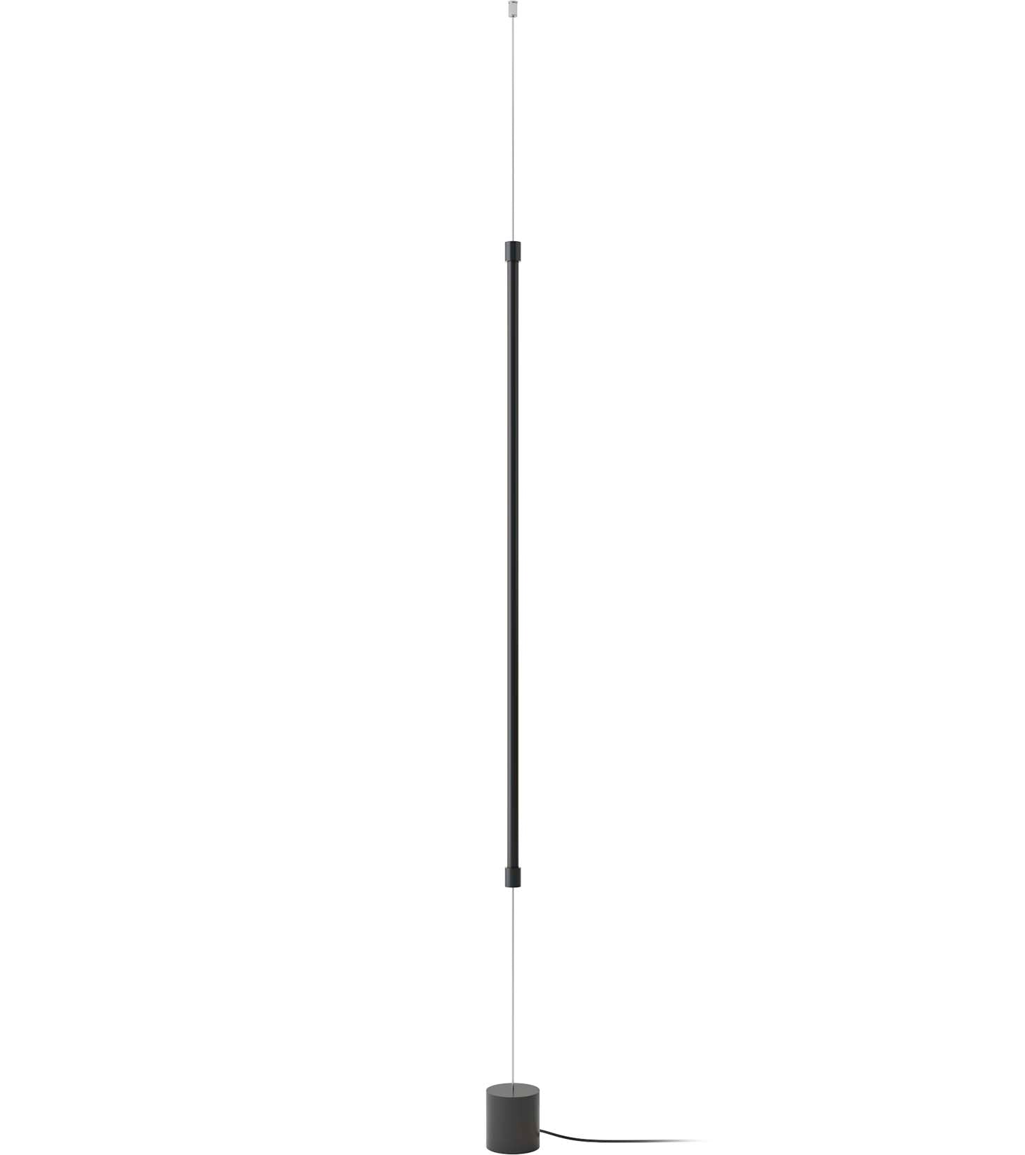 Robin lampadar René | fier | Negru mat | 6W, 500Lm, 3000K, 7x7x120 cm