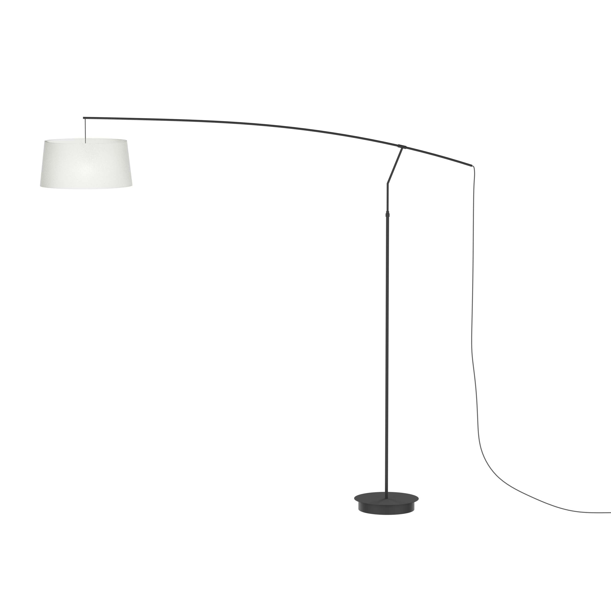 Robin lampadar Raisa | fier | Negru mat | E27, 45x212x190 cm