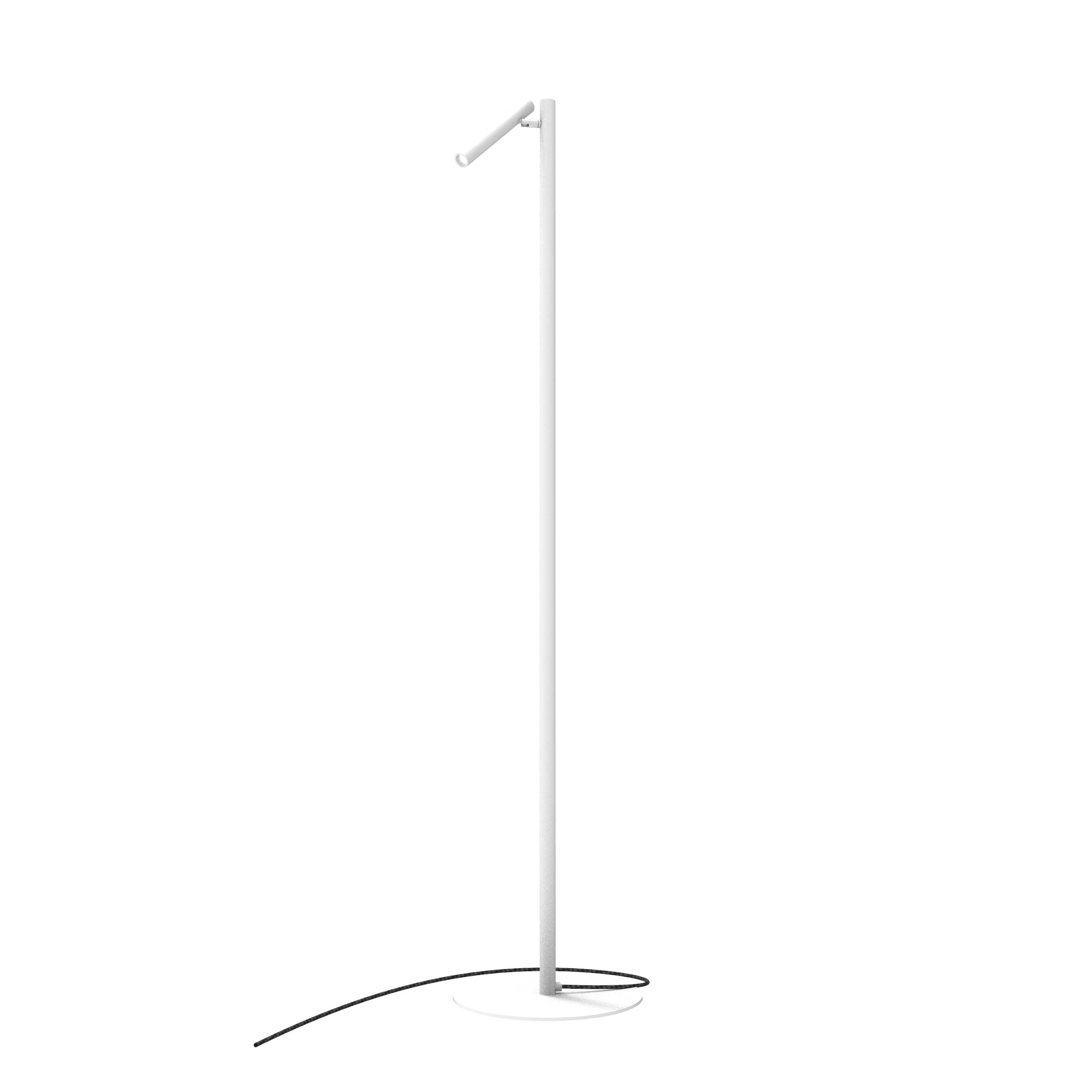 Robin lampadar Rui | fier, aluminiu | Alb mat | 2.7W, 350Lm, 3000K, 19x19x142 cm