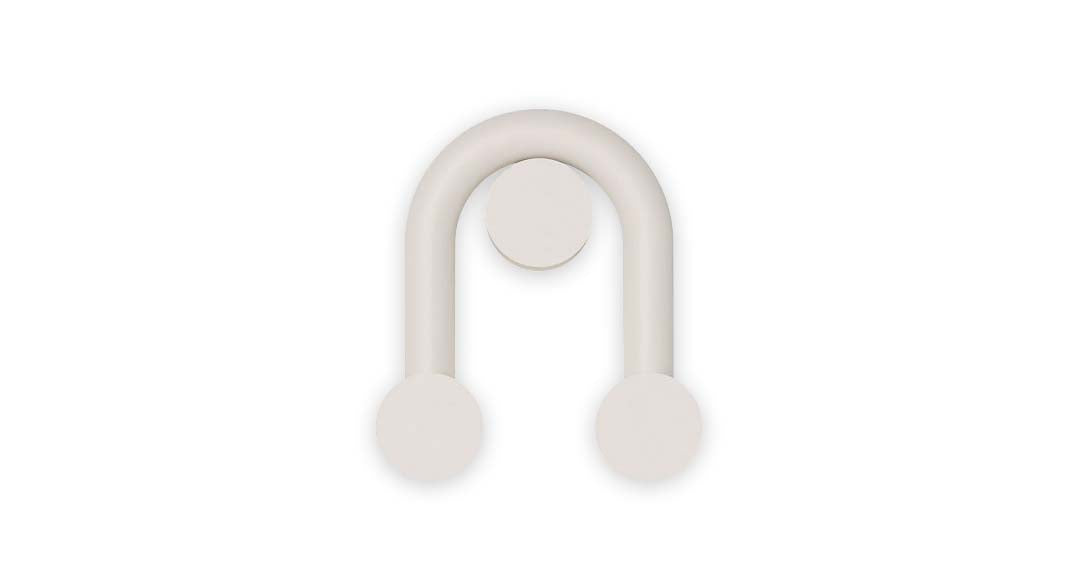 Robin aplică Rigoberta Indirect 27k Super Curved fier, acrilic Alb mat 12.4W, 1840Lm, 2700K, 24x9x27 cm