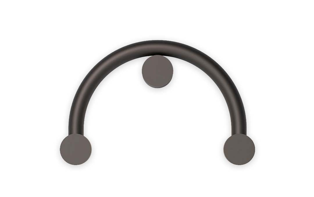 Robin aplică Rigoberta Indirect 27k Curved fier, acrilic Negru mat 12.4W, 1840Lm, 2700K, 52x12x34 cm