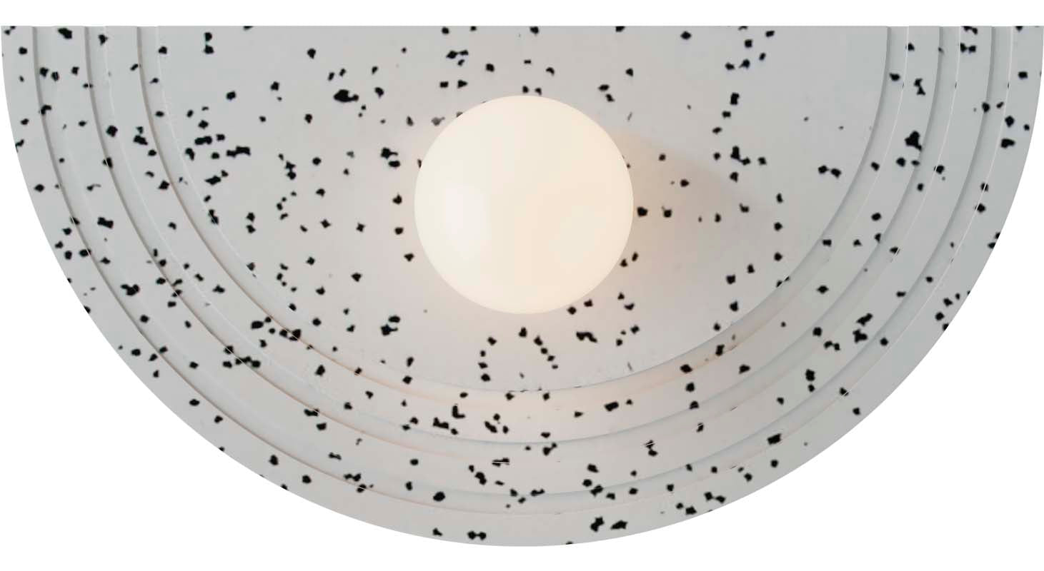 Robin aplică Regina fier, sticlă Terrazzo white G9, 48x12x25 cm