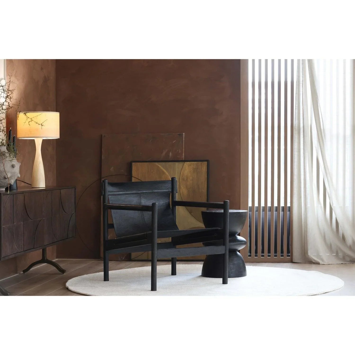 DRAW SIDEBOARD MANGO WOOD WALNUT - PARIS14A.RO