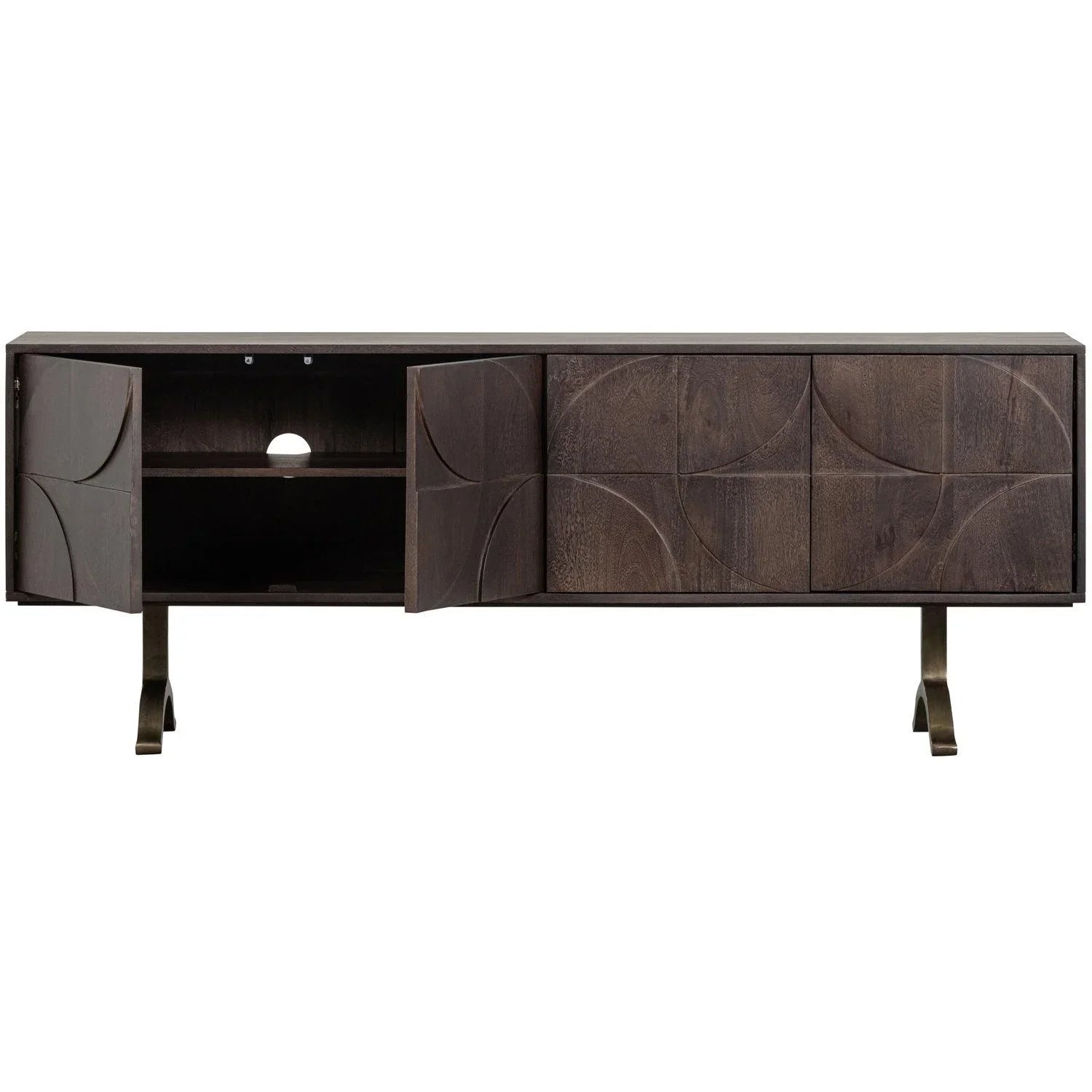 DRAW SIDEBOARD MANGO WOOD WALNUT - PARIS14A.RO