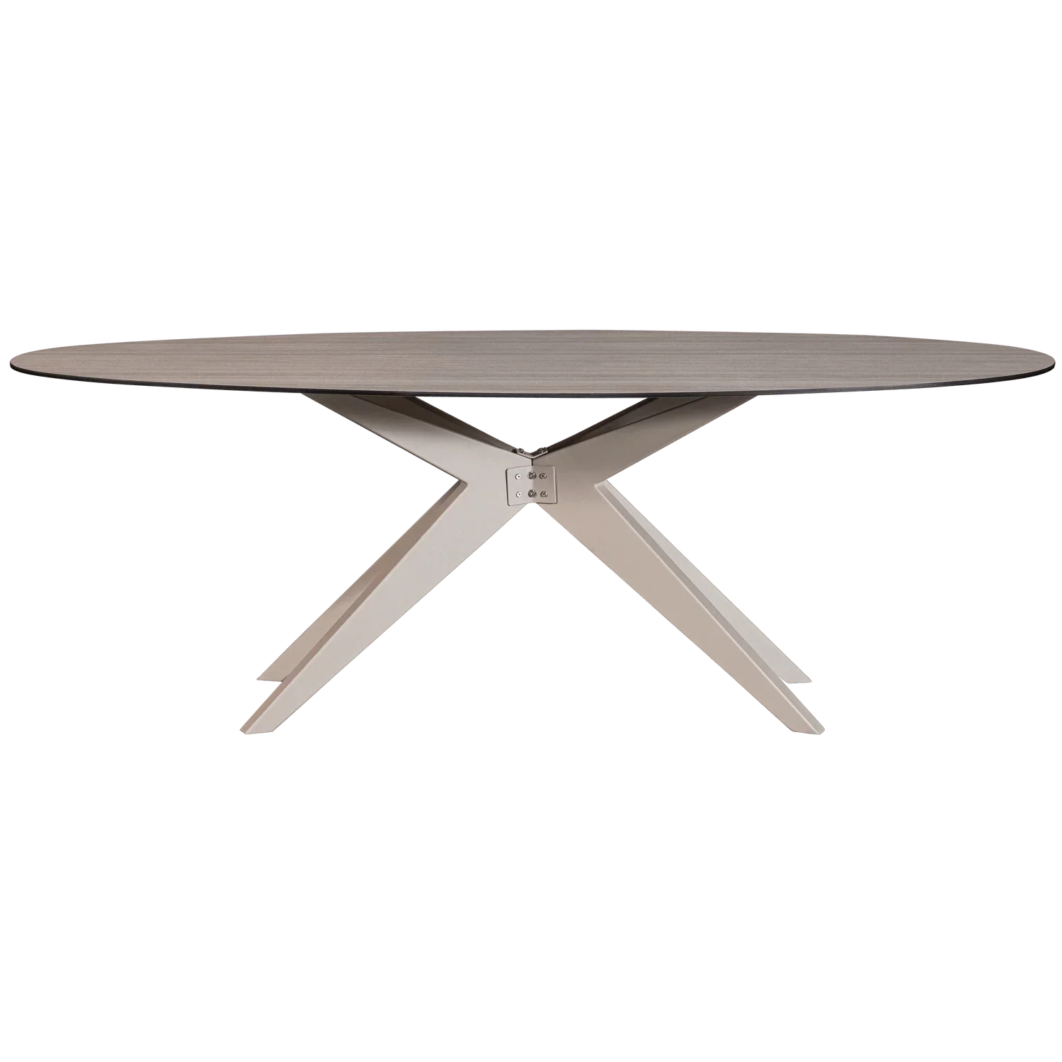 ELK GARDEN TABLE ALUMINIUM BASE WITH HPL TOP SAND 220x100CM - PARIS14A.RO