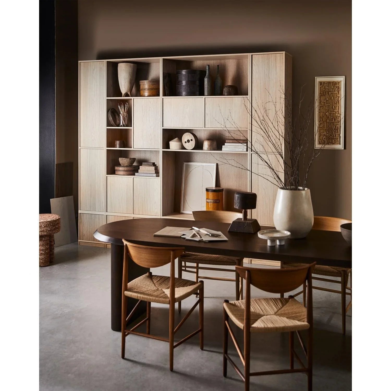 ELLIPS DINING TABLE MANGO WOOD WALNUT - PARIS14A.RO