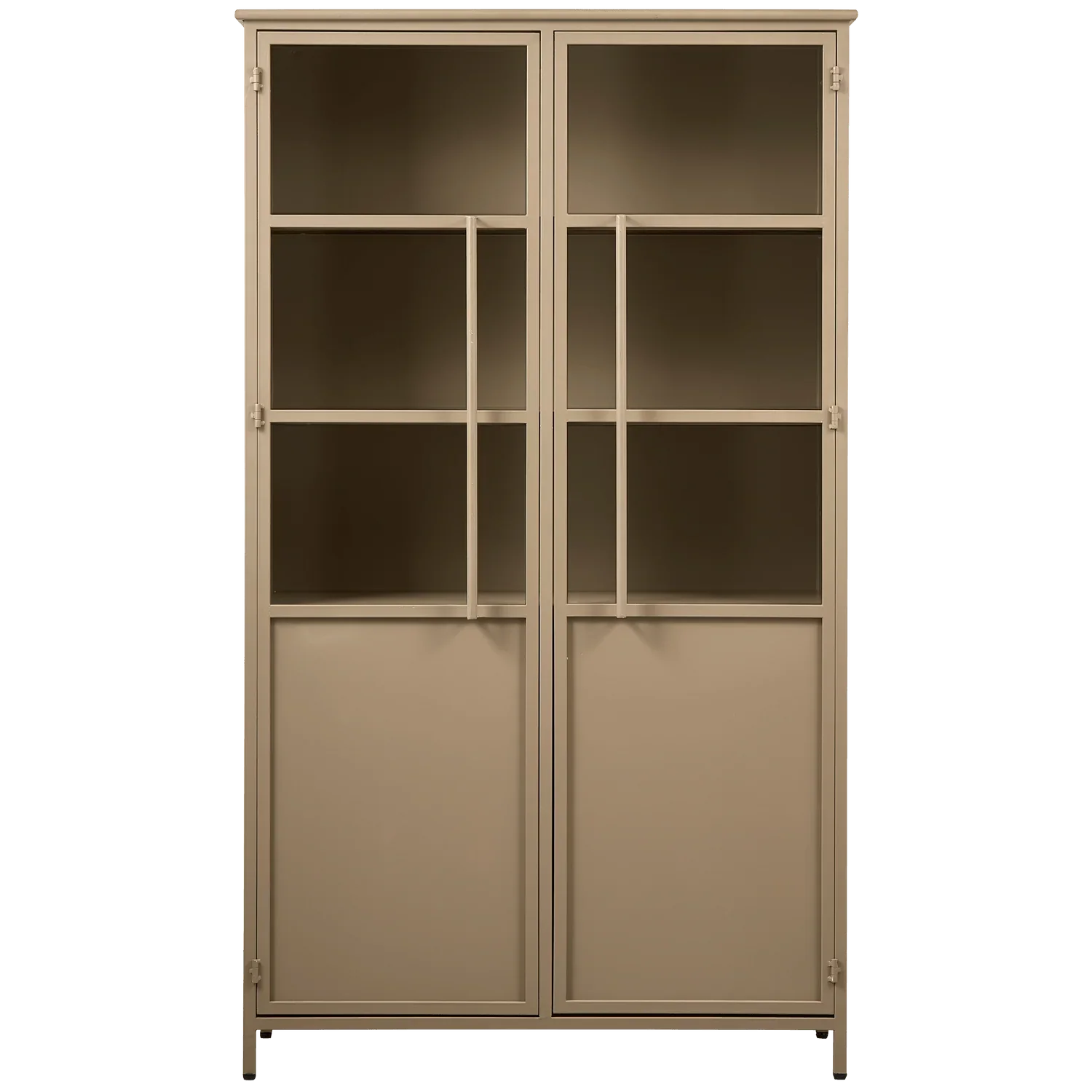 EXHIBIT CABINET METAL KHAKI - PARIS14A.RO