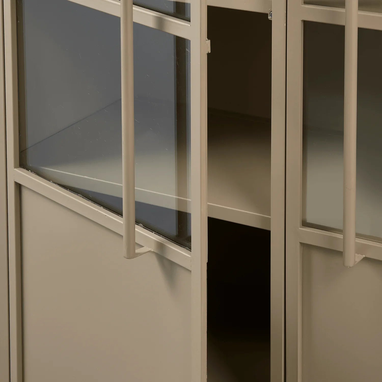 EXHIBIT CABINET METAL KHAKI - PARIS14A.RO