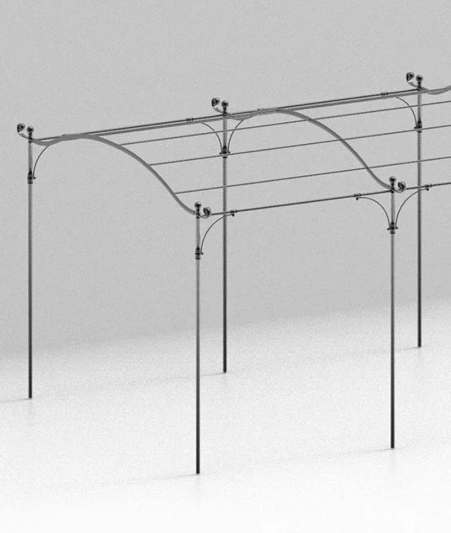 Extensie de pergola de sine statatoare pentru acoperis curbat Solaire - Unopiù - PARIS14A.RO