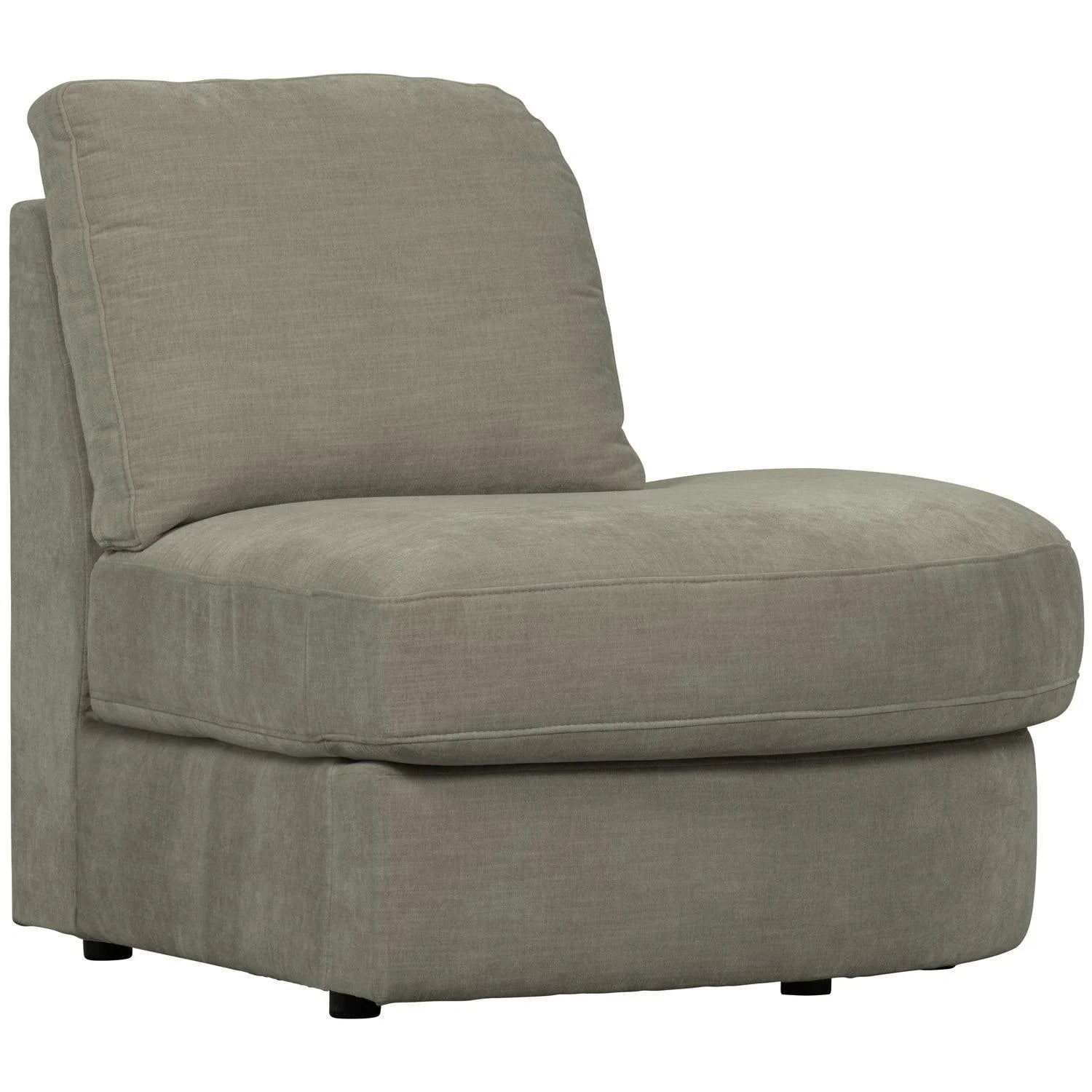 FAMILY 1-SEAT ELEMENT ROUND CORNERRIGHT WOVENFABRIC WARMGREY - PARIS14A.RO