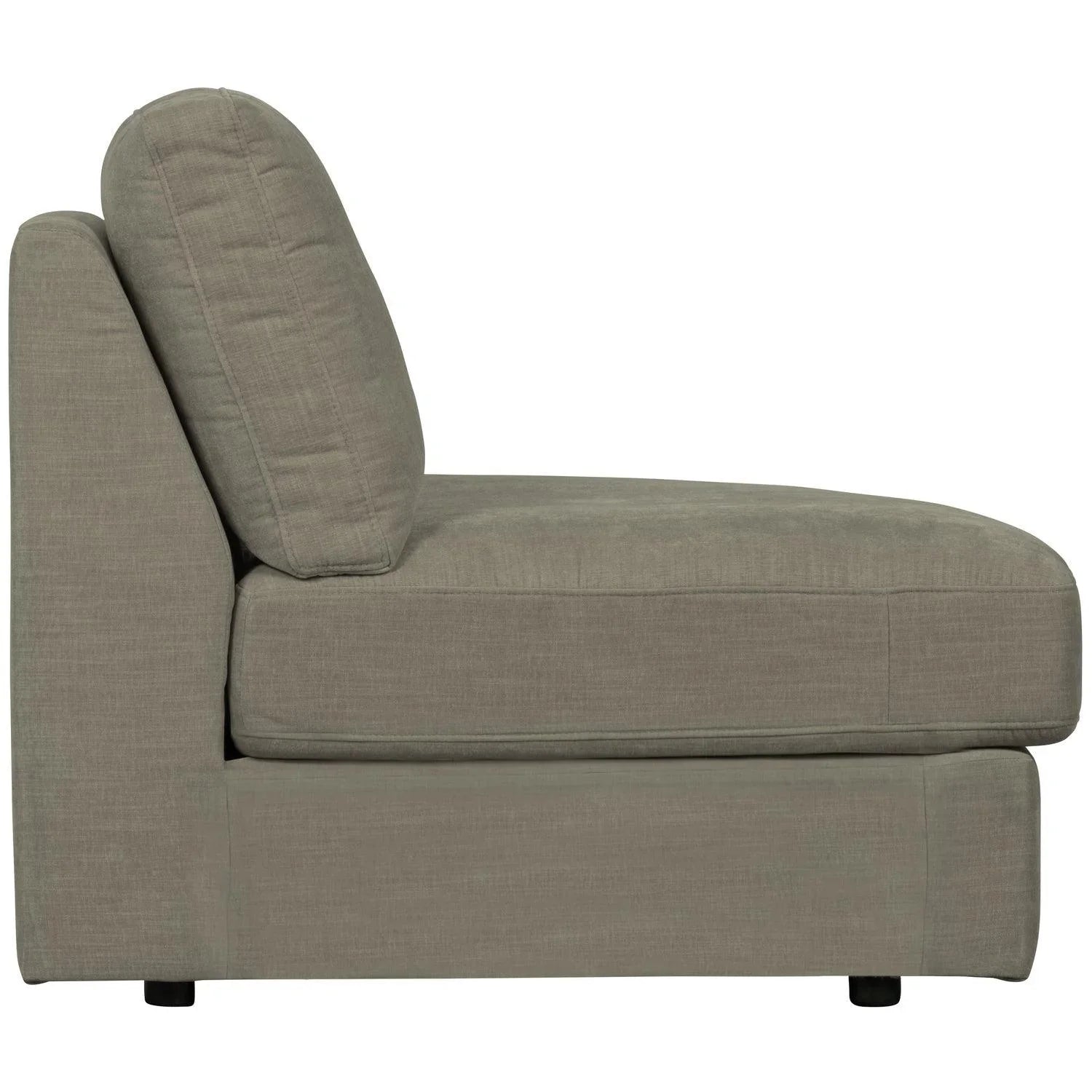 FAMILY 1-SEAT ELEMENT ROUND CORNERRIGHT WOVENFABRIC WARMGREY - PARIS14A.RO