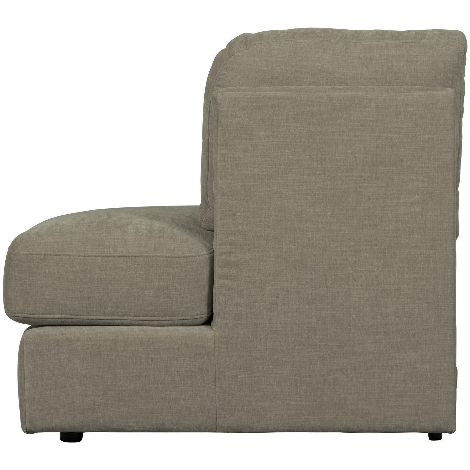 FAMILY 1-SEAT ELEMENT ROUND CORNERRIGHT WOVENFABRIC WARMGREY - PARIS14A.RO