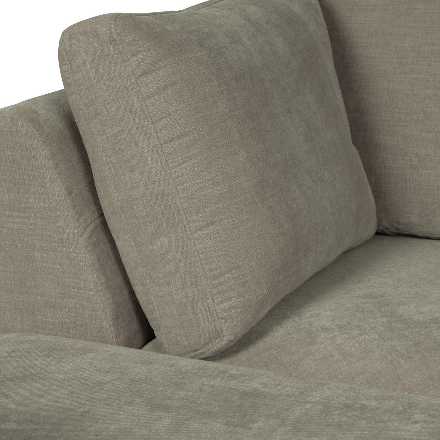 FAMILY CORNER ELEMENT WOVEN FABRIC WARM GREY - PARIS14A.RO