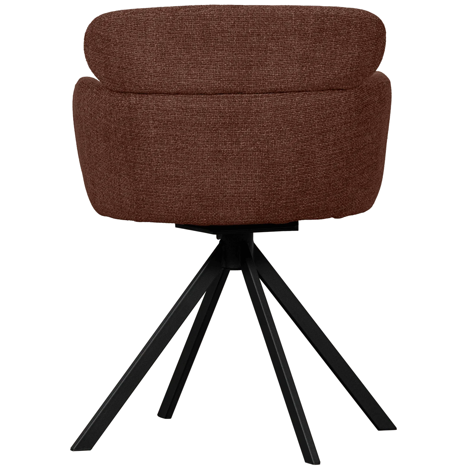 FENNE SWIVEL DINING CHAIR WOVEN FABRIC CHESTNUT - PARIS14A.RO