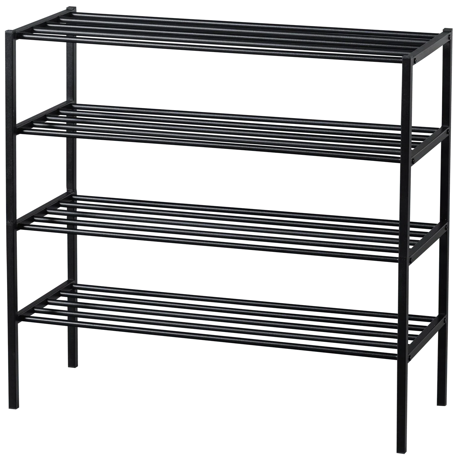FERRO SHOE RACK STACK OF 2 METAL BLACK - PARIS14A.RO