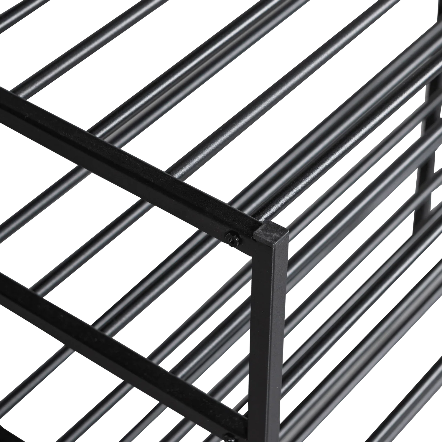 FERRO SHOE RACK STACK OF 2 METAL BLACK - PARIS14A.RO