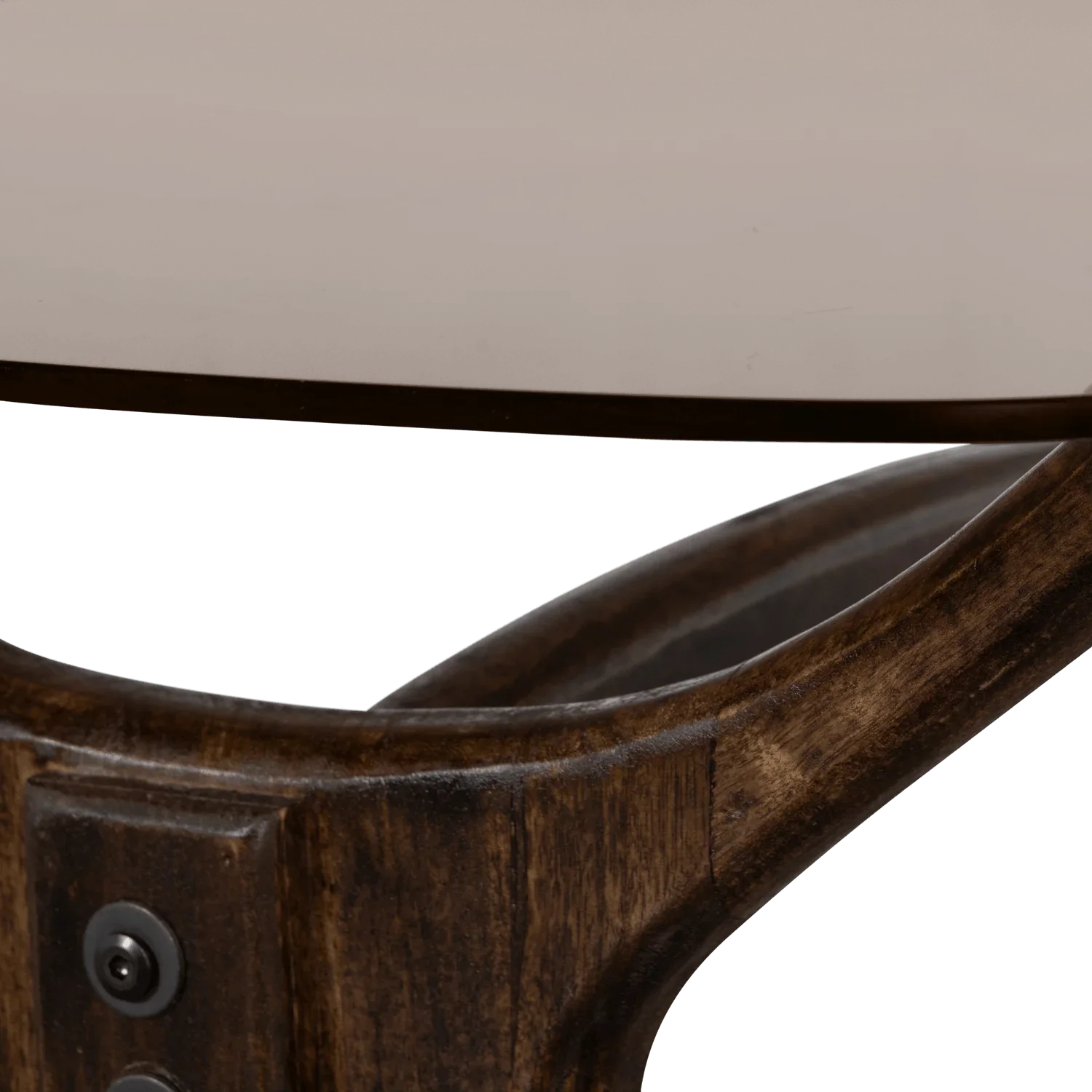 FLASH COFFEE TABLE MANGO WOOD/GLASS WALNUT - PARIS14A.RO