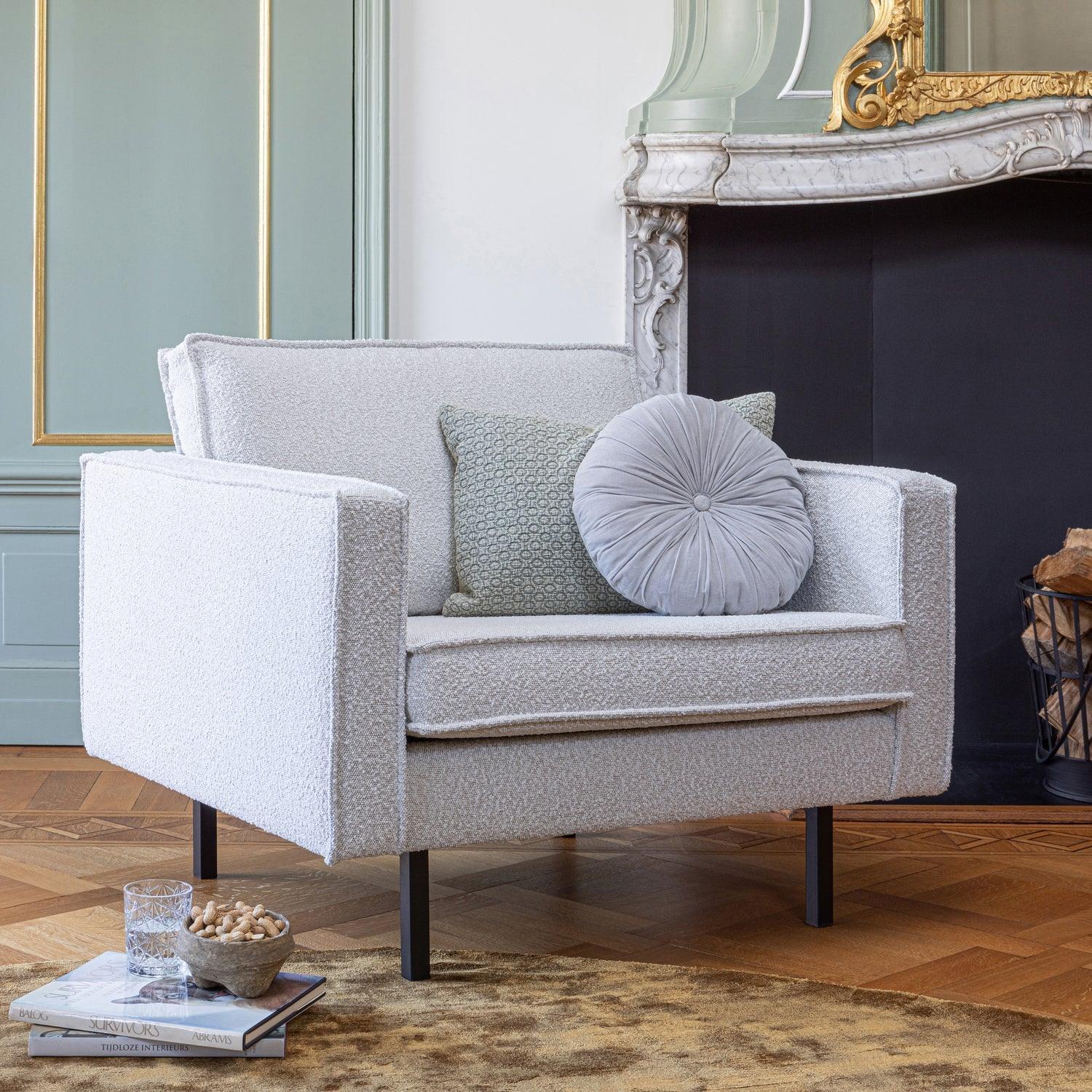 FLATTER CUSHION COTTON GRANITE 40x60CM - PARIS14A.RO