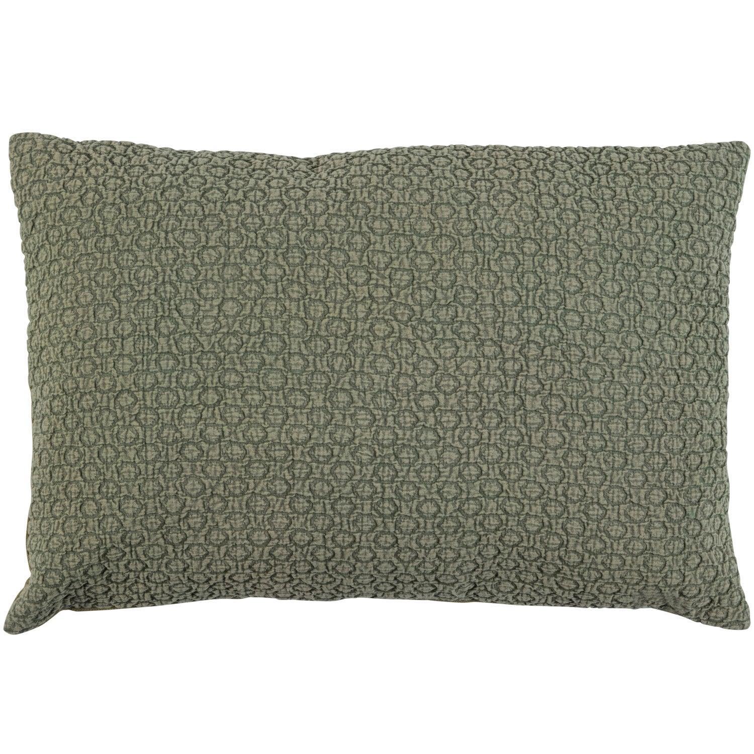 FLATTER CUSHION COTTON KHAKI 40x60CM - PARIS14A.RO