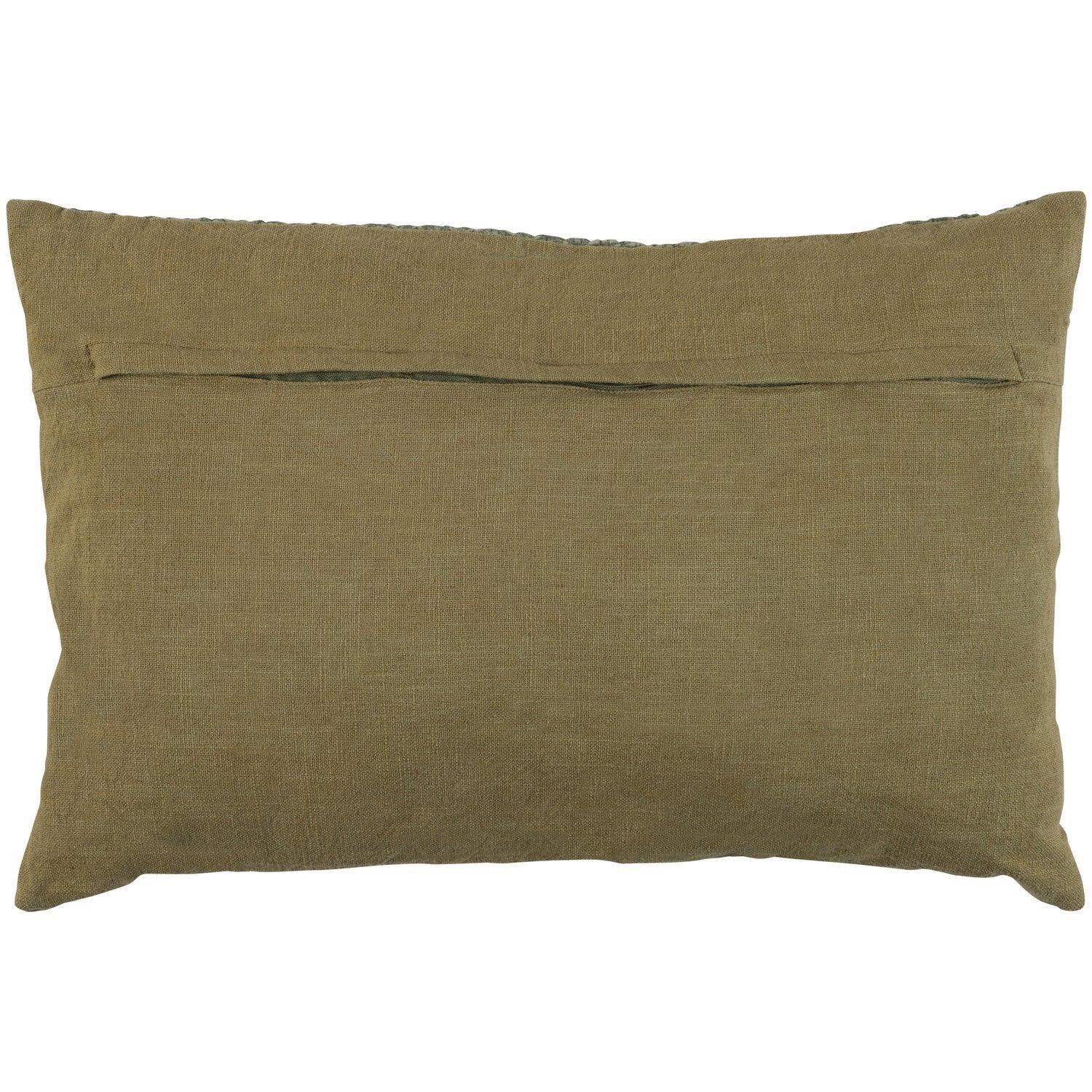 FLATTER CUSHION COTTON KHAKI 40x60CM - PARIS14A.RO
