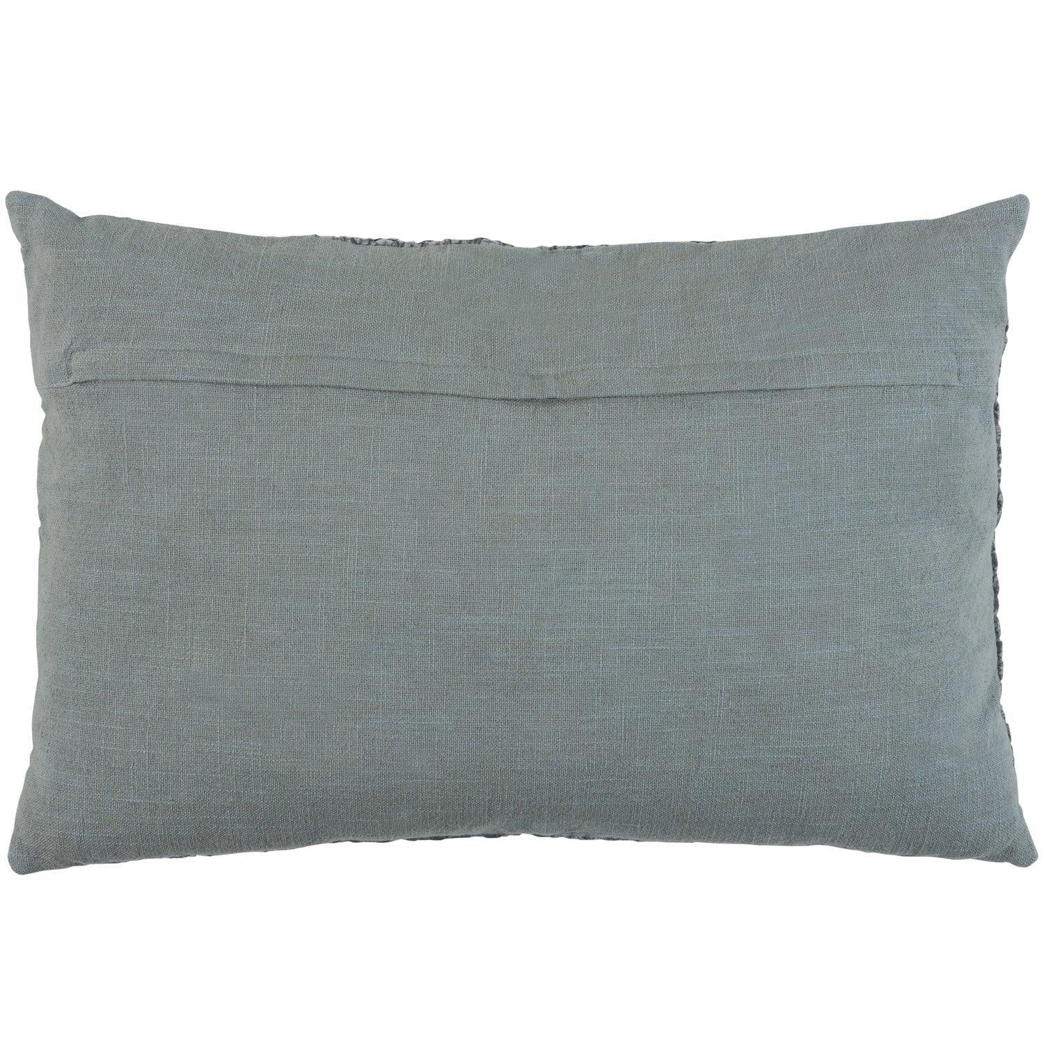 FLATTER CUSHION COTTON PALE GREEN 40x60CM - PARIS14A.RO