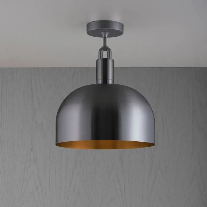 Buster & Punch Lustră Forked Linear Metal Alama/Otel Ars/Otel/Gun Metal E27 Abajur 250mm Large 6