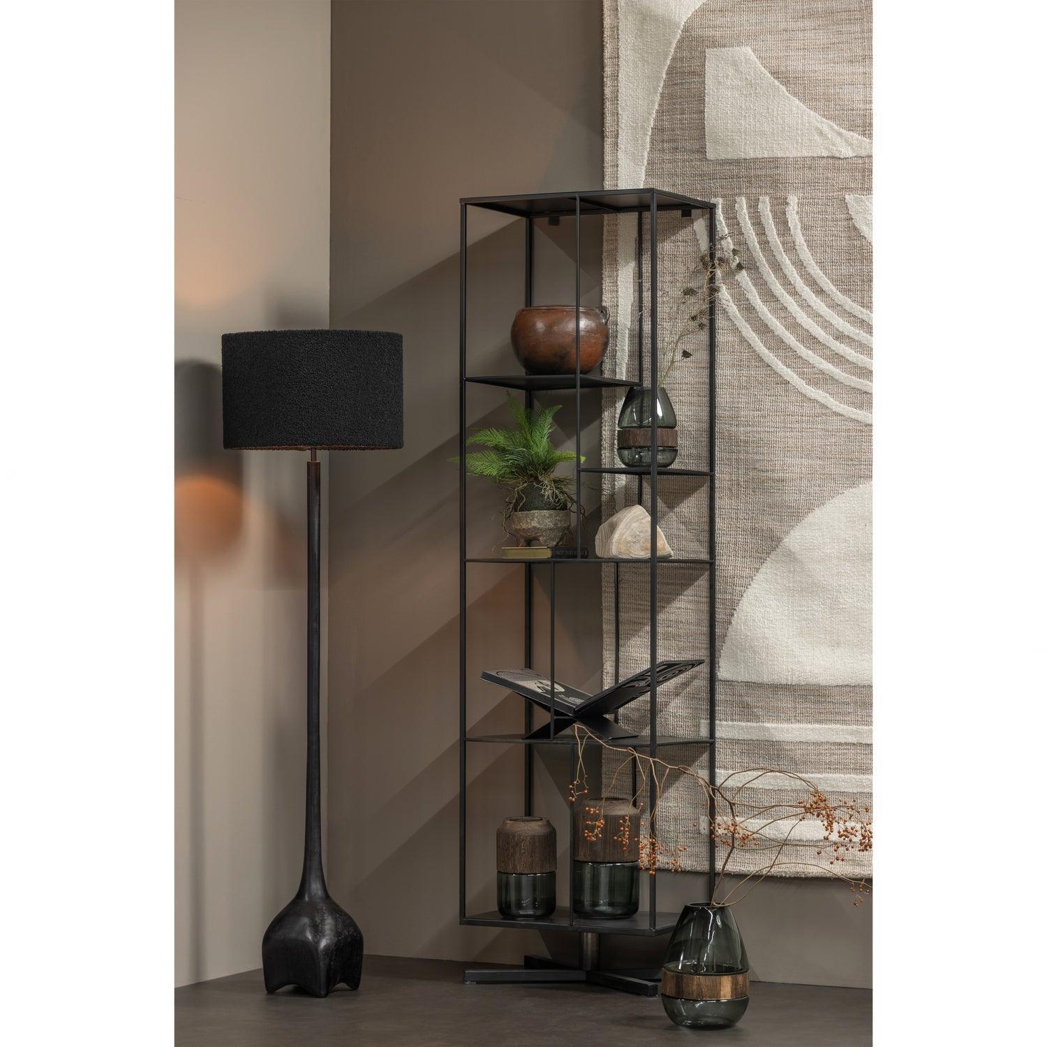 FOSS LAMPBASE ALUMINIUM ANTIQUE BLACK / BROWN - PARIS14A.RO