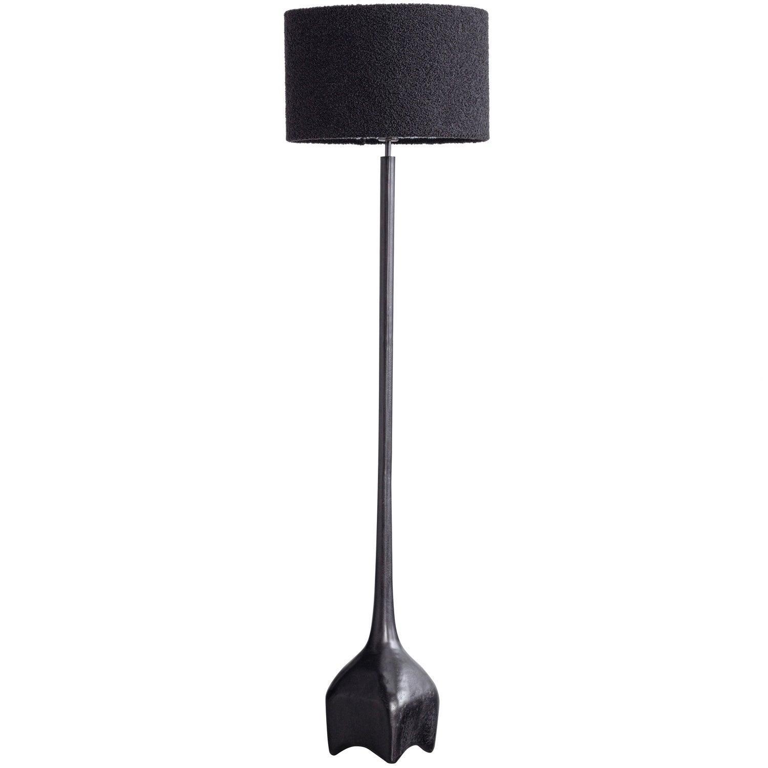 FOSS LAMPBASE ALUMINIUM ANTIQUE BLACK / BROWN - PARIS14A.RO