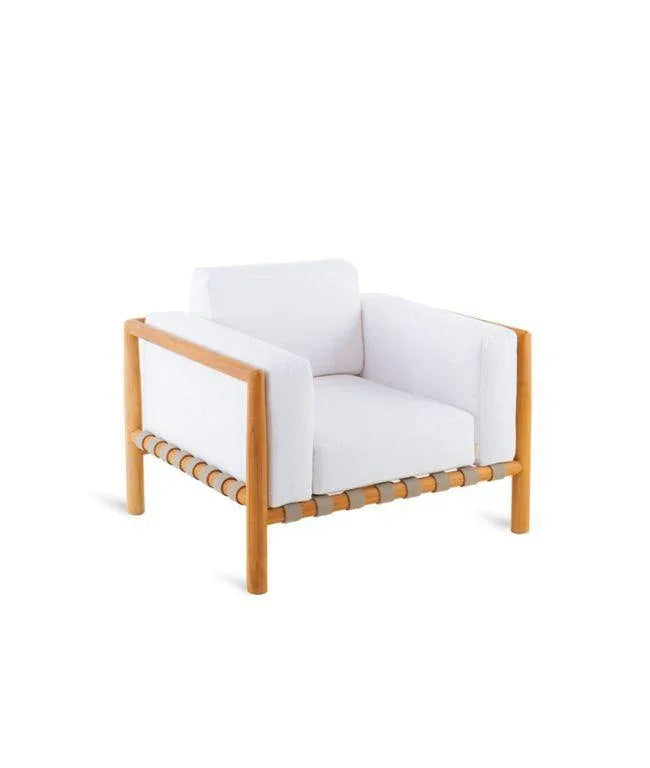 Fotoliu Pevero din lemn de tec - Unopiù - PARIS14A.RO