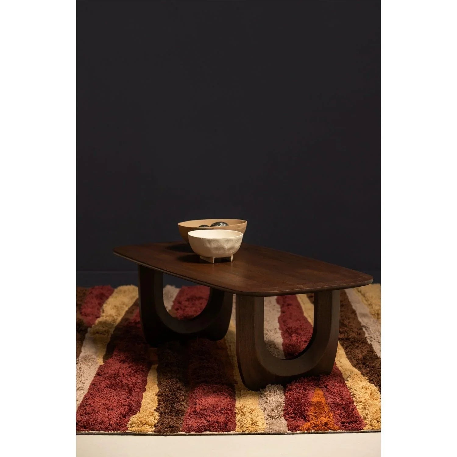 FREQUENT COFFEE TABLE MANGO WOOD WALNUT 120x60CM - PARIS14A.RO
