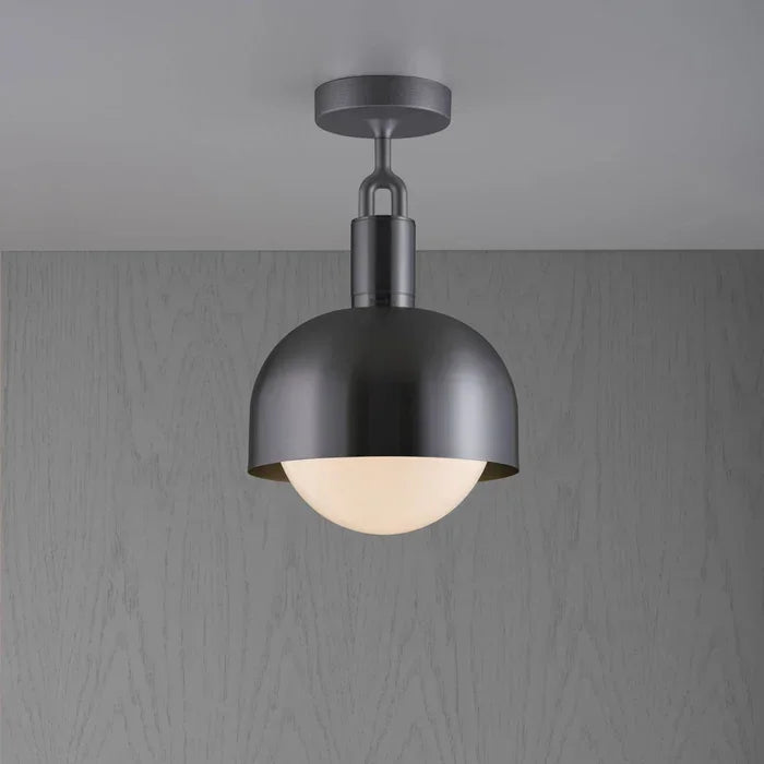 Buster & Punch Lustră Forked Metal Alama/Otel Ars/Otel/Gun Metal E27 7.5W Globe Opal 250mm Medium 4
