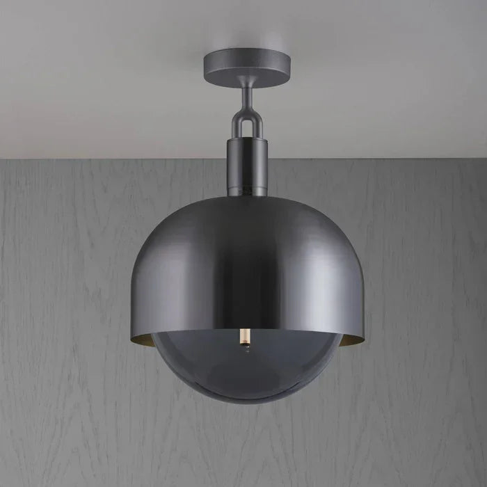 Buster & Punch Lustră Forked Metal Alama/Otel Ars/Otel/Gun Metal E27 7.5W Globe Smoked 250mm Large 6