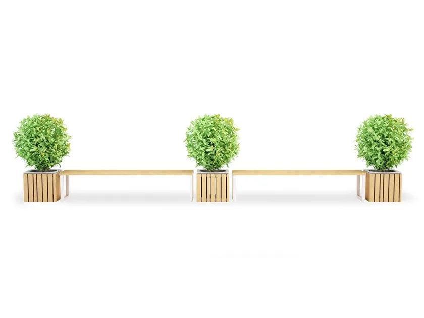 Ghiveci patrat din metal - URBANTIME by Diemmebi - PARIS14A.RO