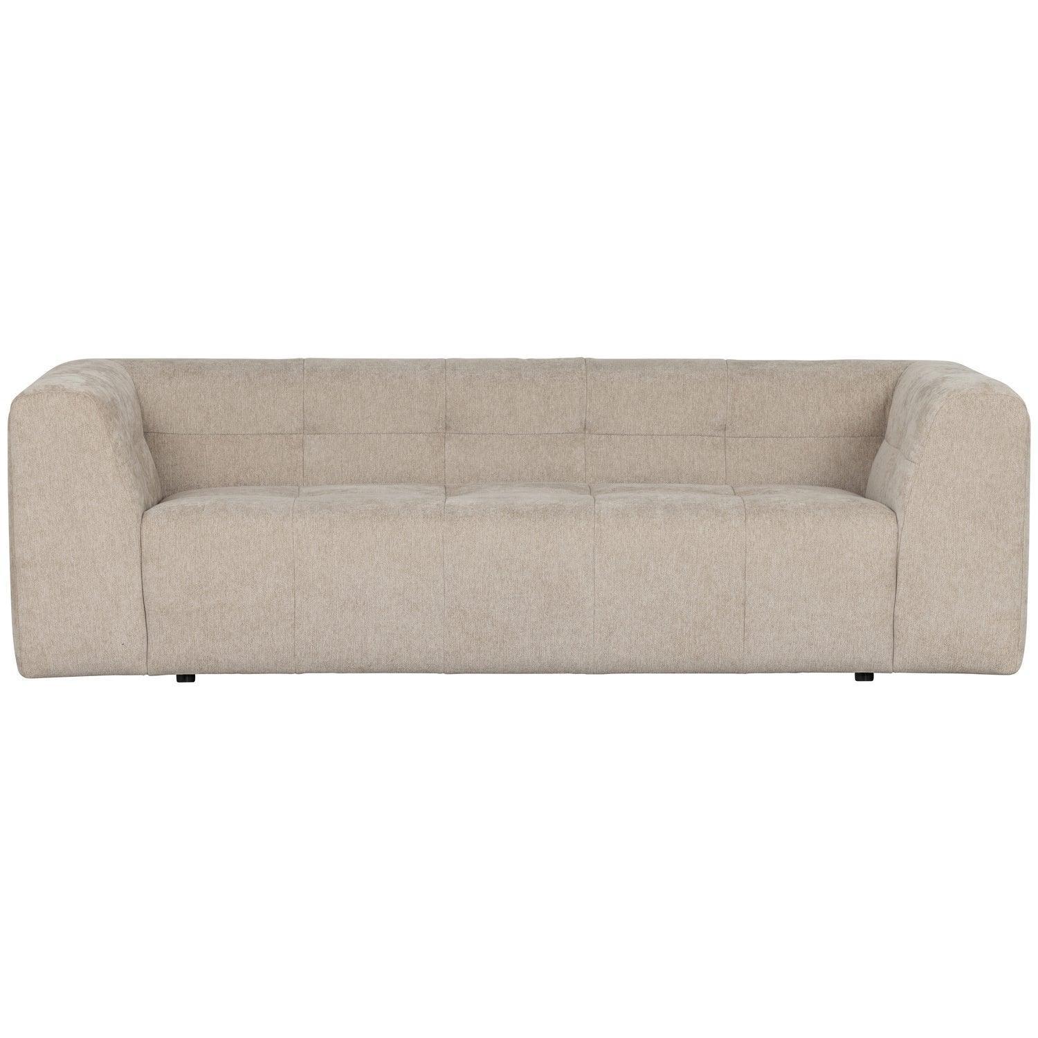 GRID 3-SEATER WOVEN FABRIC SAND - PARIS14A.RO