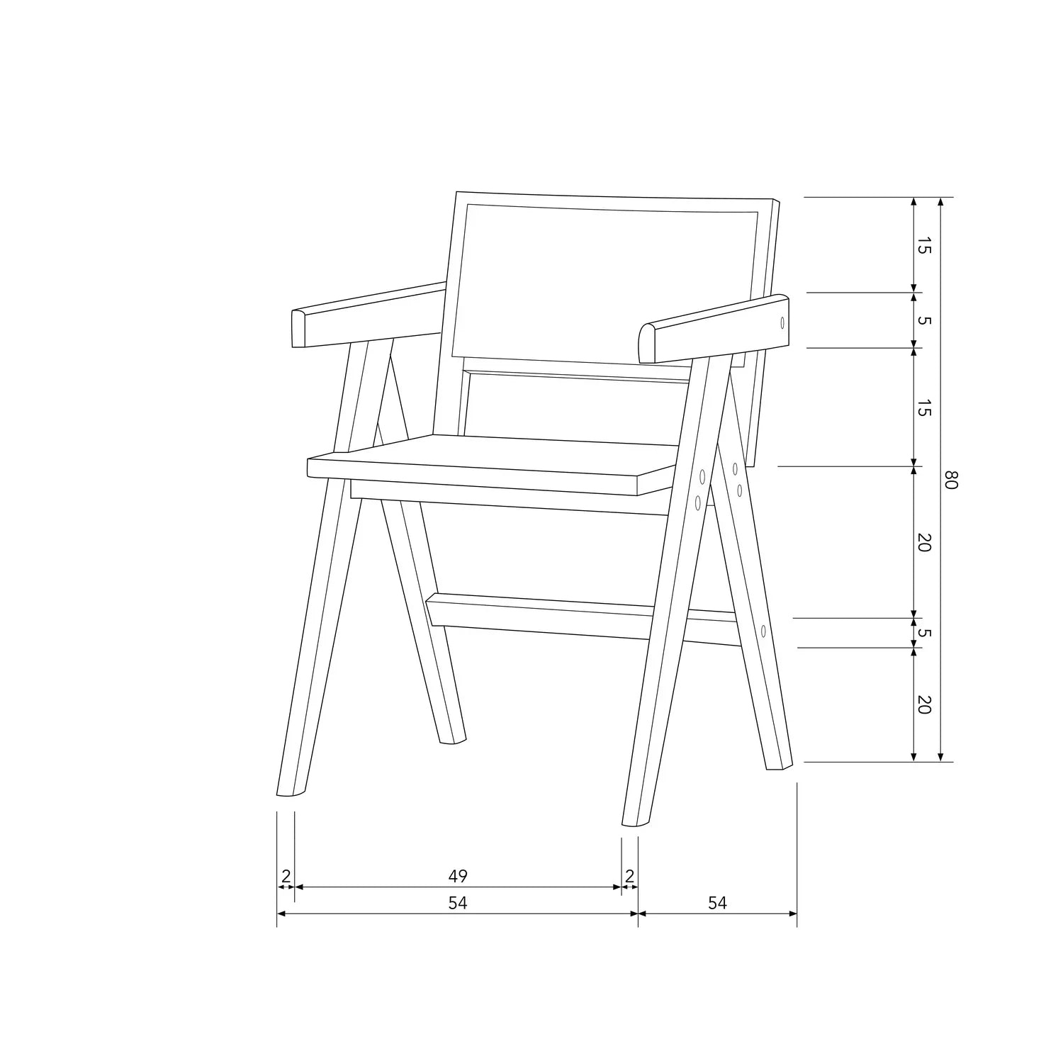 GUNN DINING CHAIR RATTAN / WOOD BLACK - PARIS14A.RO