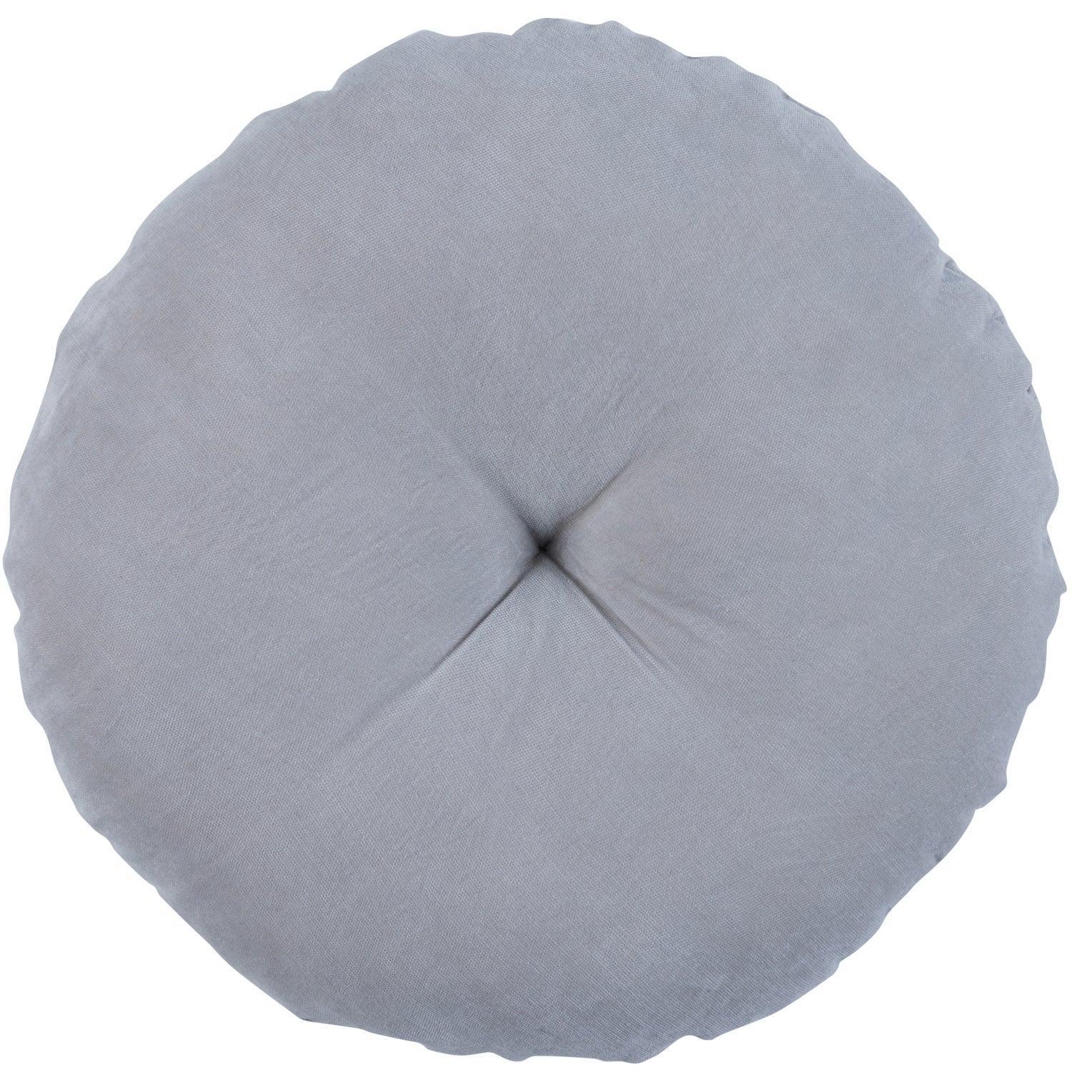 HALO CUSHION ROUND MICRO VELVET ASHES Ø45CM - PARIS14A.RO