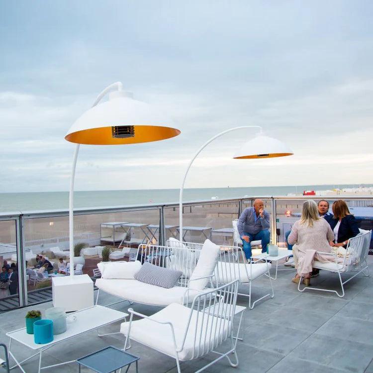 Heatsail Dome Încălzitor de Terasă Electric cu Lampa LED - Negru - PARIS14A.RO