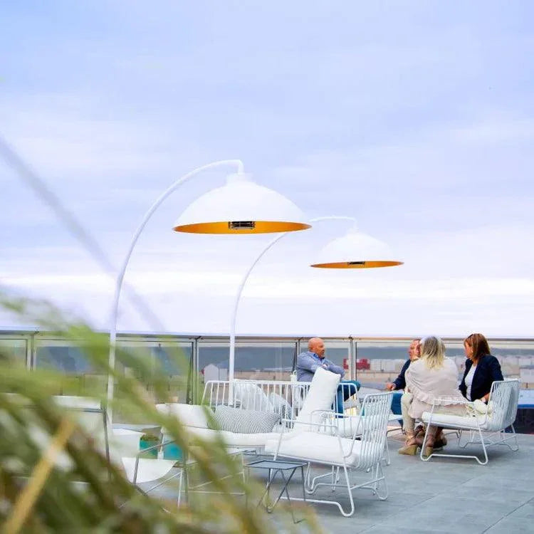 Heatsail Dome Încălzitor de Terasă Electric cu Lampa LED - Negru - PARIS14A.RO