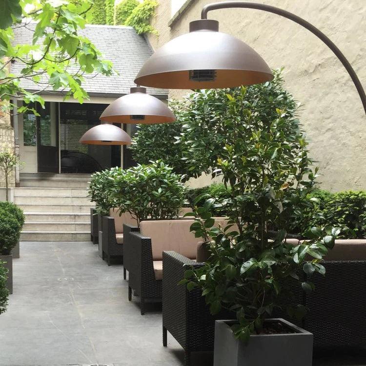 Heatsail Dome Încălzitor de Terasă Electric cu Lampa LED - Negru - PARIS14A.RO