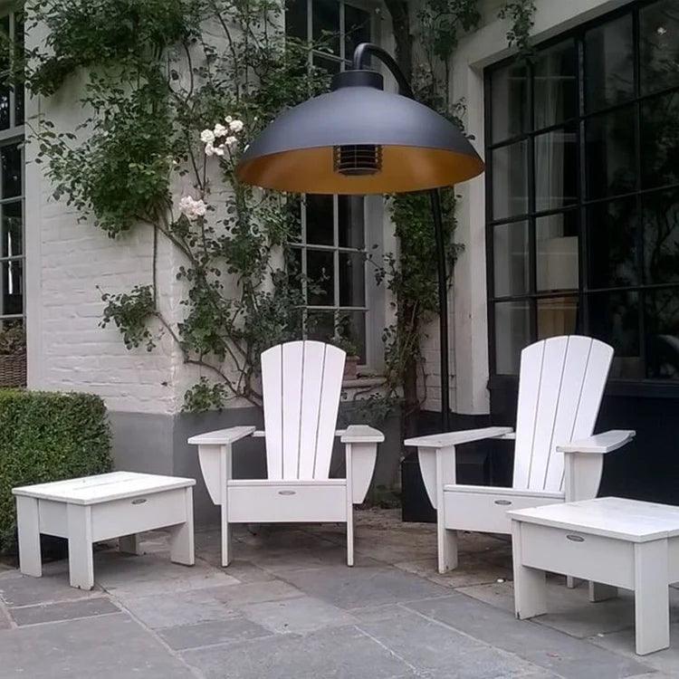 Heatsail Dome Încălzitor de Terasă Electric cu Lampa LED - Negru - PARIS14A.RO